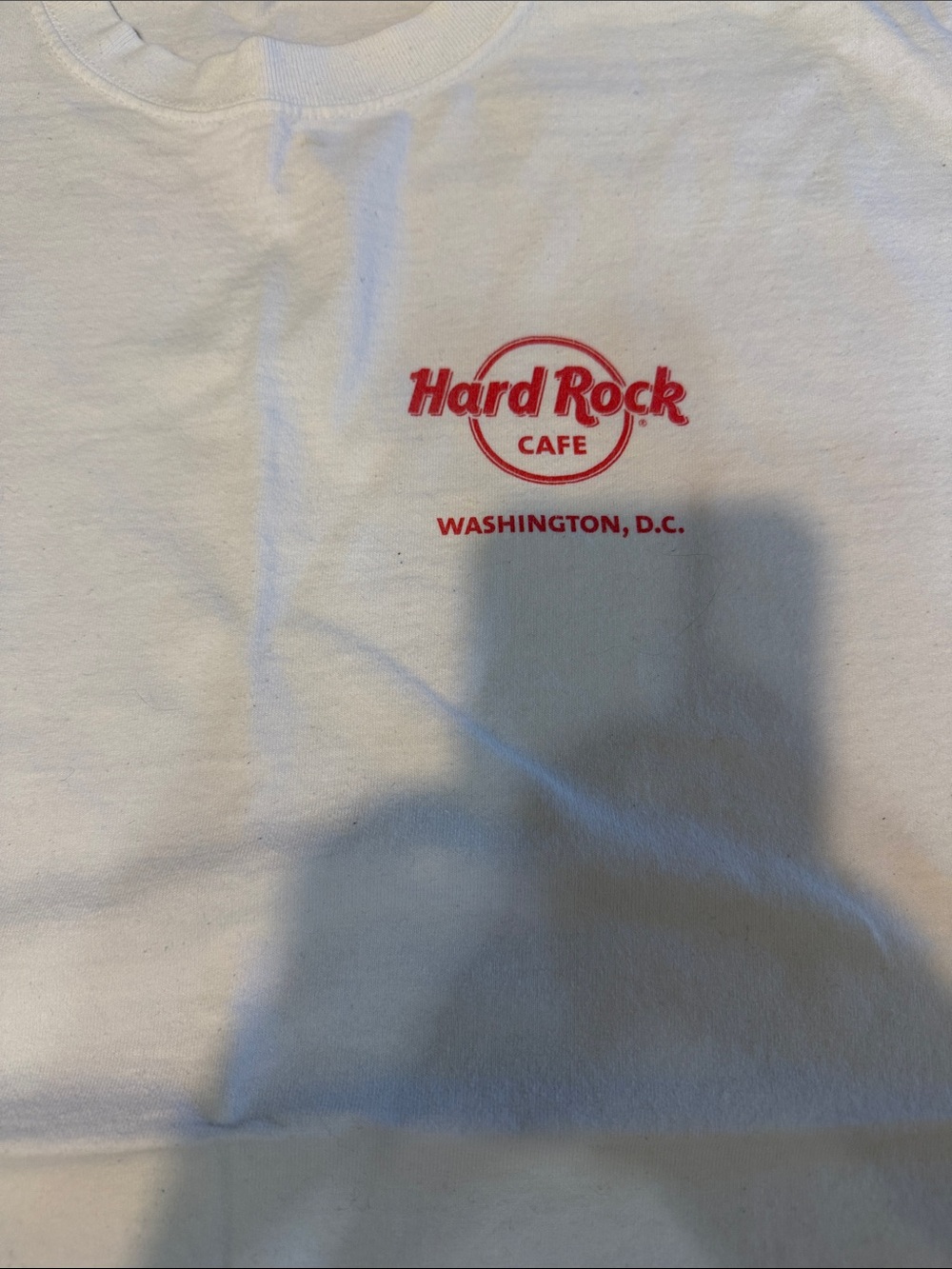 Hard Rock Cafe White Tee with Red Logo
